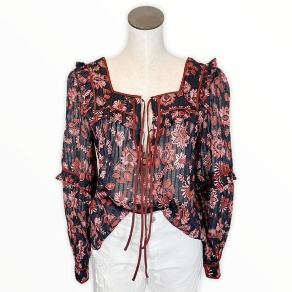 STEVIE MAY Floral Boho Top - Picture 1 of 16
